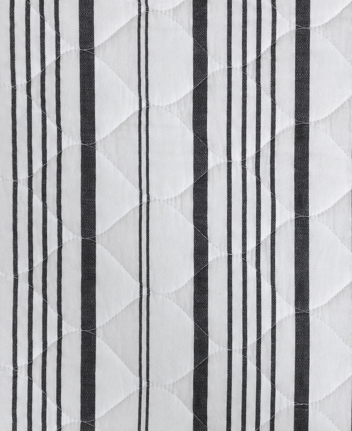 Laura Ashley Stripe Perfection Cotton 3-pc. Quilt Set, King In Gray