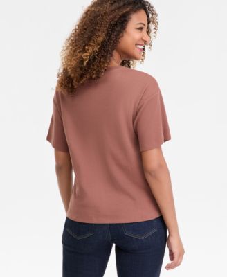 Women's Short-Sleeve Grommet Top, Macy's Exclusive