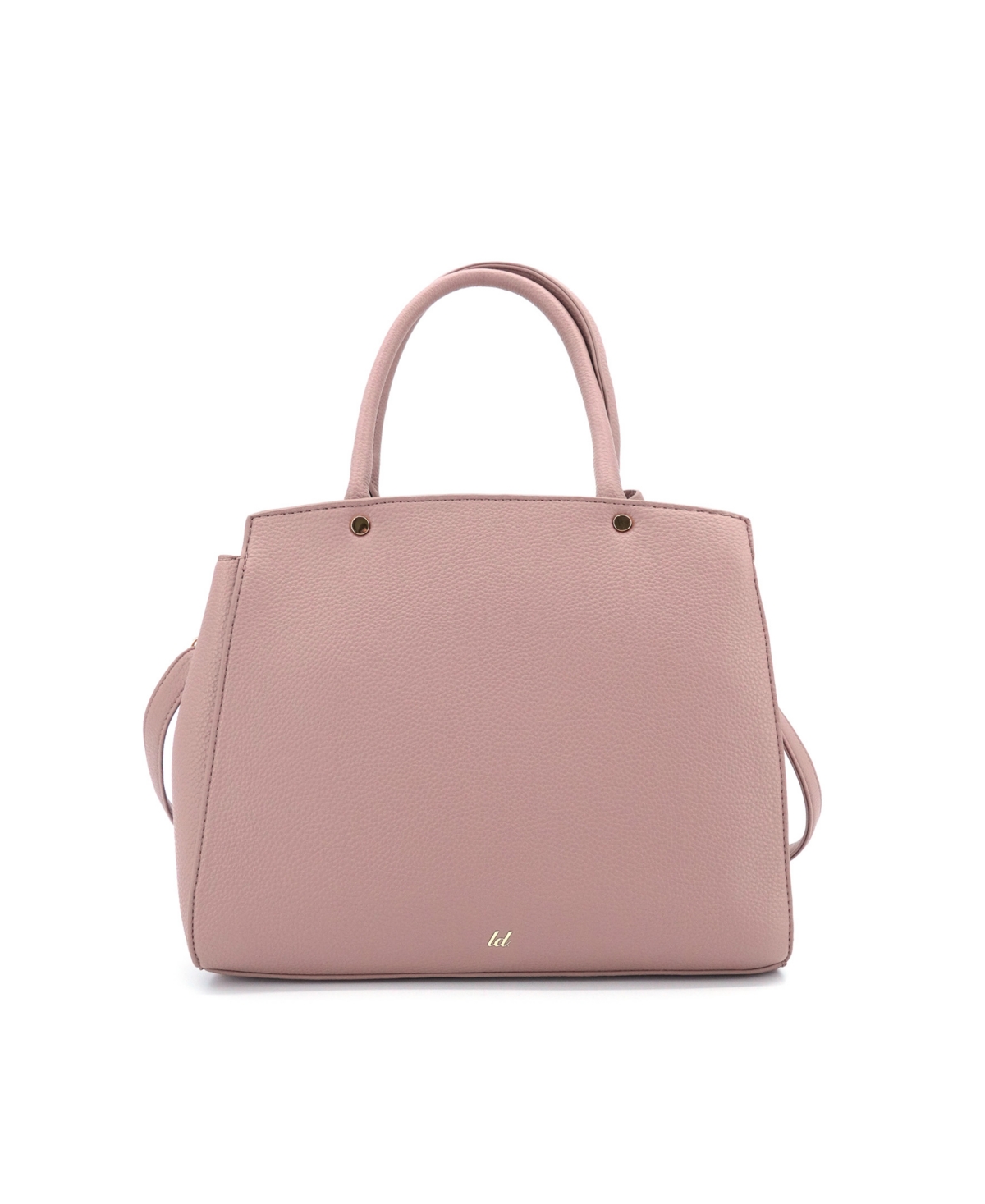Like Dreams Park Double Bowtie Zipper Satchel Bag In Purple