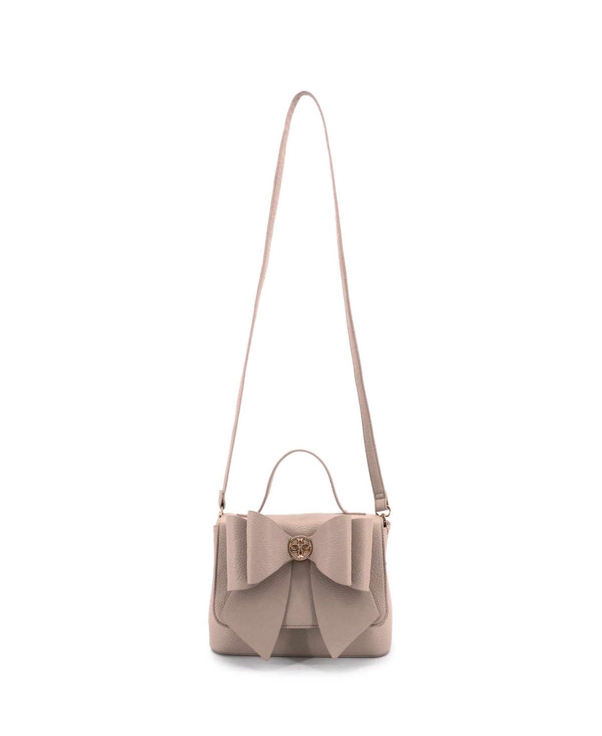 Like Dreams Double Bow Magnetic Crossbody Bag In Sand