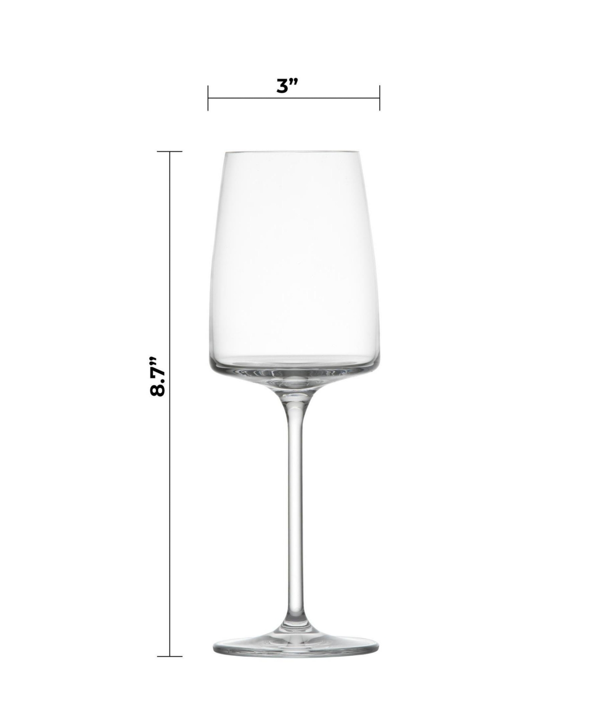 Zwiesel Glas Sensa Red And White Wine Glasses, Set Of 8 In Transparent