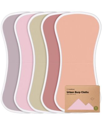 5pk Urban Baby Burp Cloths, Burping Cloth for Babies, Burp Rags for Baby Girls, Boys