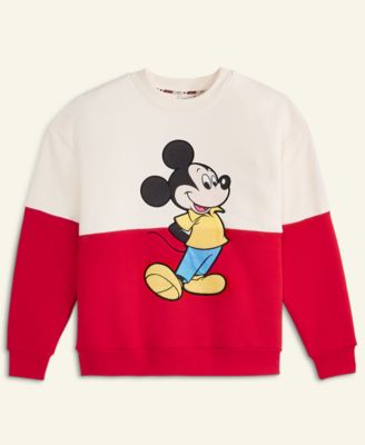 Kids XS-XL Mickey Mouse Crewneck Sweatshirt, Macy's Exclusive