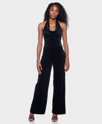 Juniors' Halter Cowl Neck Top