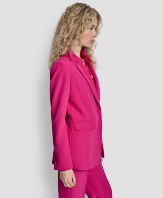 Women's Collared One-Button Blazer
