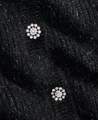 Women's Lurex Rhinestone-Button Cardigan, Macy's Exclusive