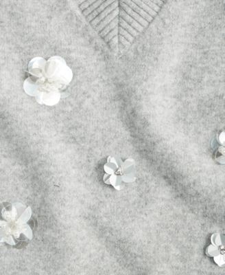 Women's Embellished Sweater Vest, Macy's Exclusive