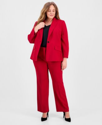 Plus Size Straight-Leg Pants