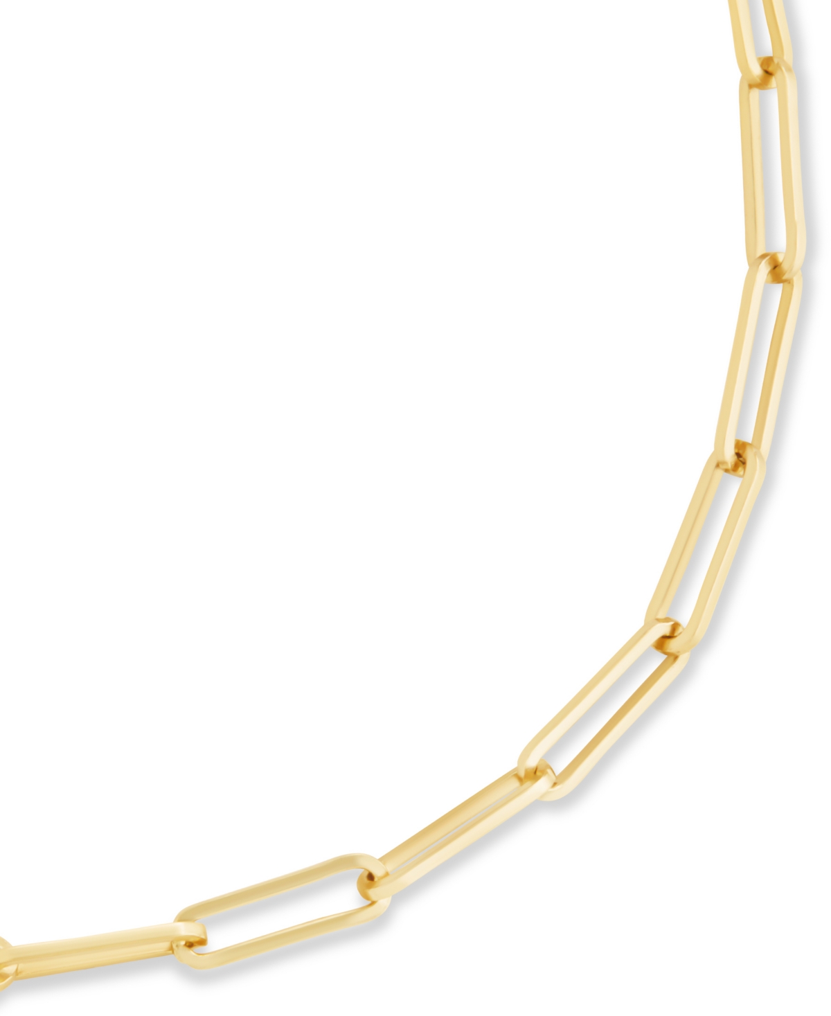 Sterling Forever Sterling Silver Bold Paperclip Chain Bracelet In Gold