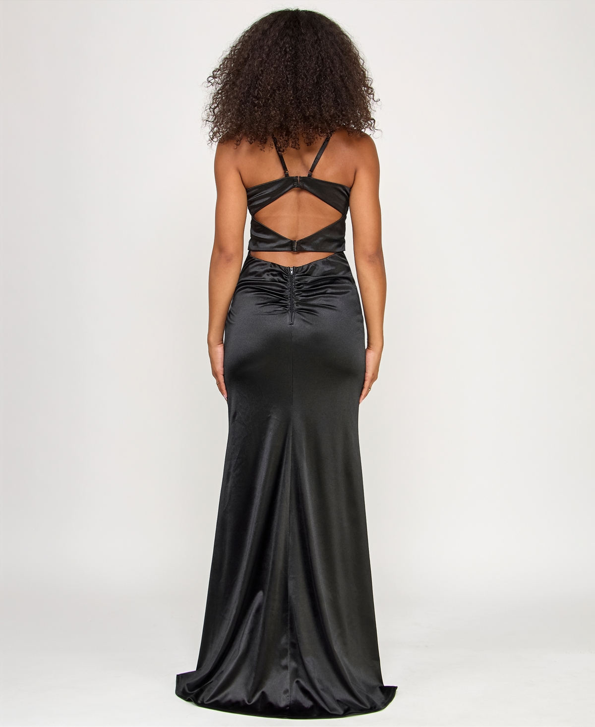 Emerald Sundae Juniors' Corset-front Cutout-back Gown, Created For Macy's In Multi