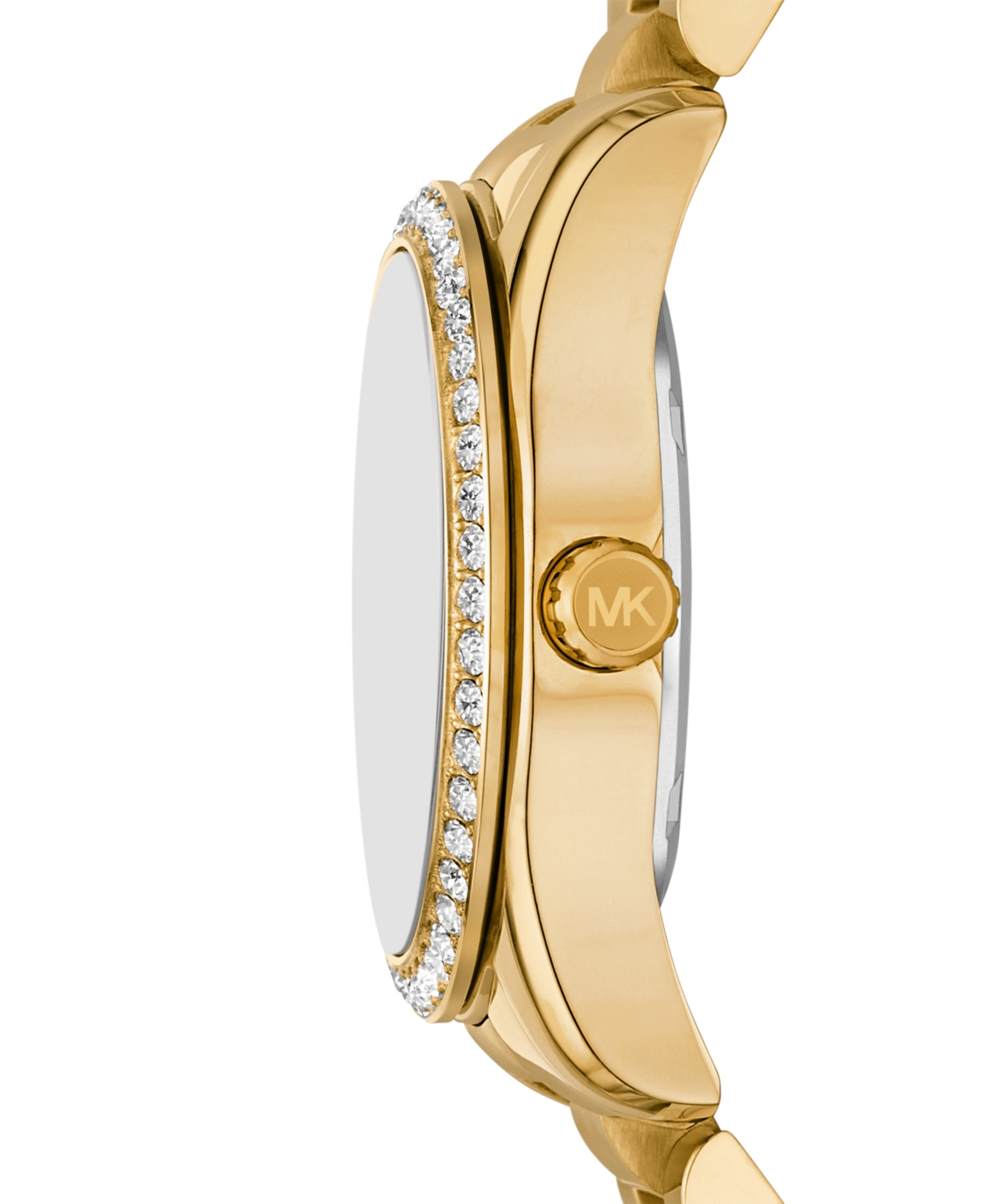 Michael Kors Women's Lexington Multifunction Gold-tone Stainless Steel Watch, 34mm In Gold
