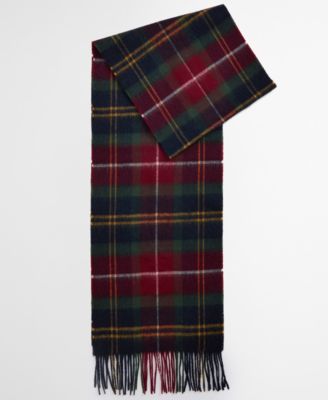 Men's Cashmere Winterberry Tartan Scarf
