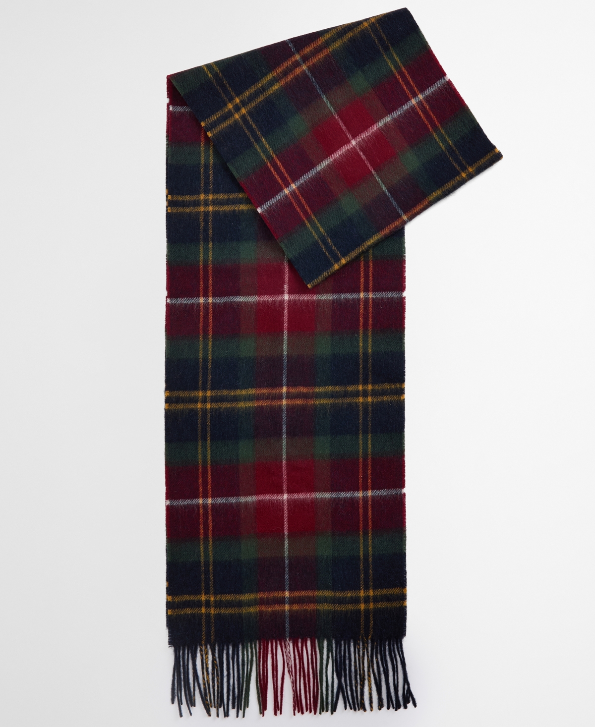 Barbour Men's Cashmere Winterberry Tartan Scarf