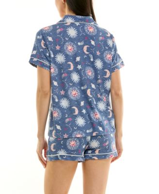 Women's Printed Top and Shorts Set