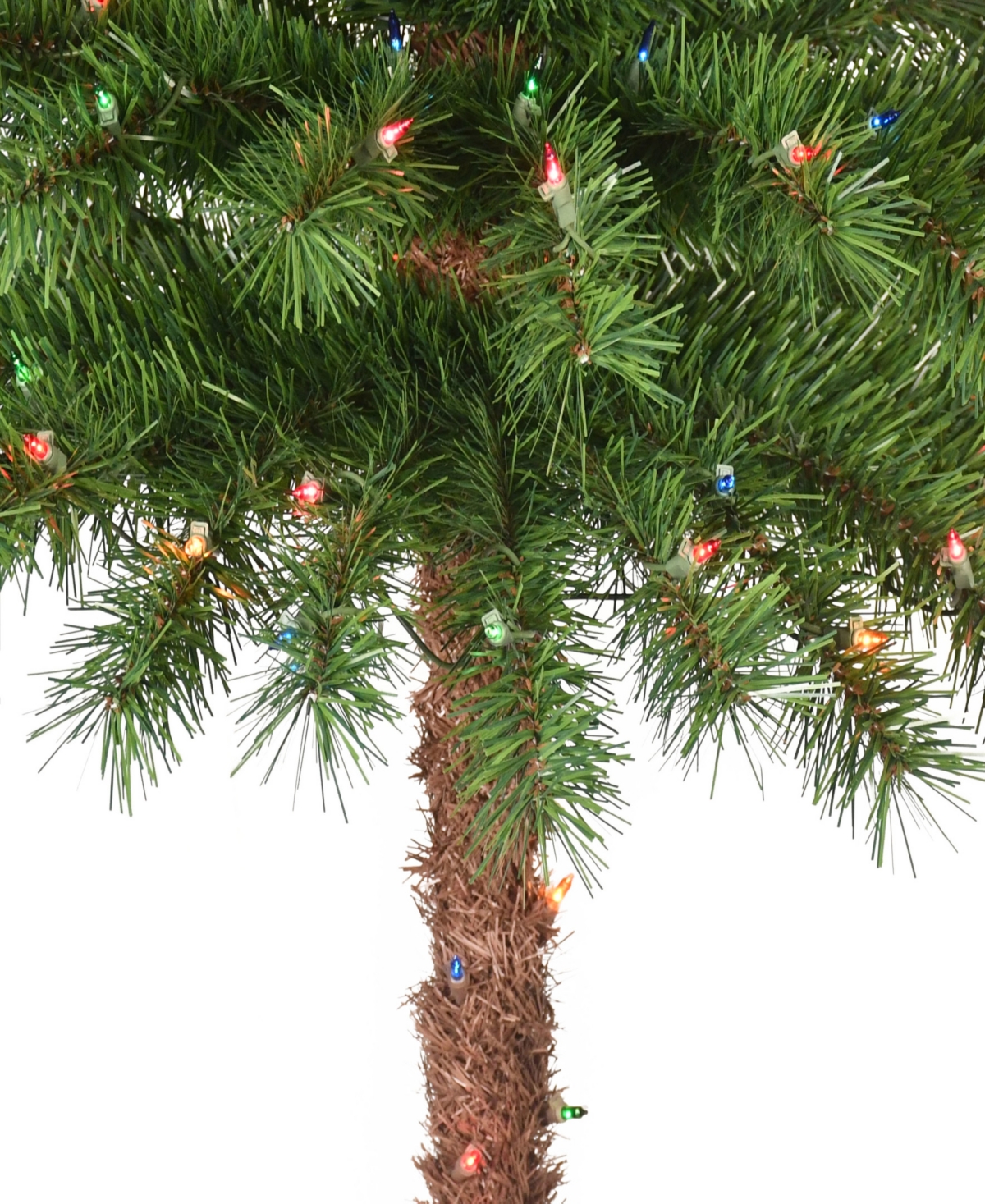 Puleo 5' Pre-lit Artificial Palm Tree In Green