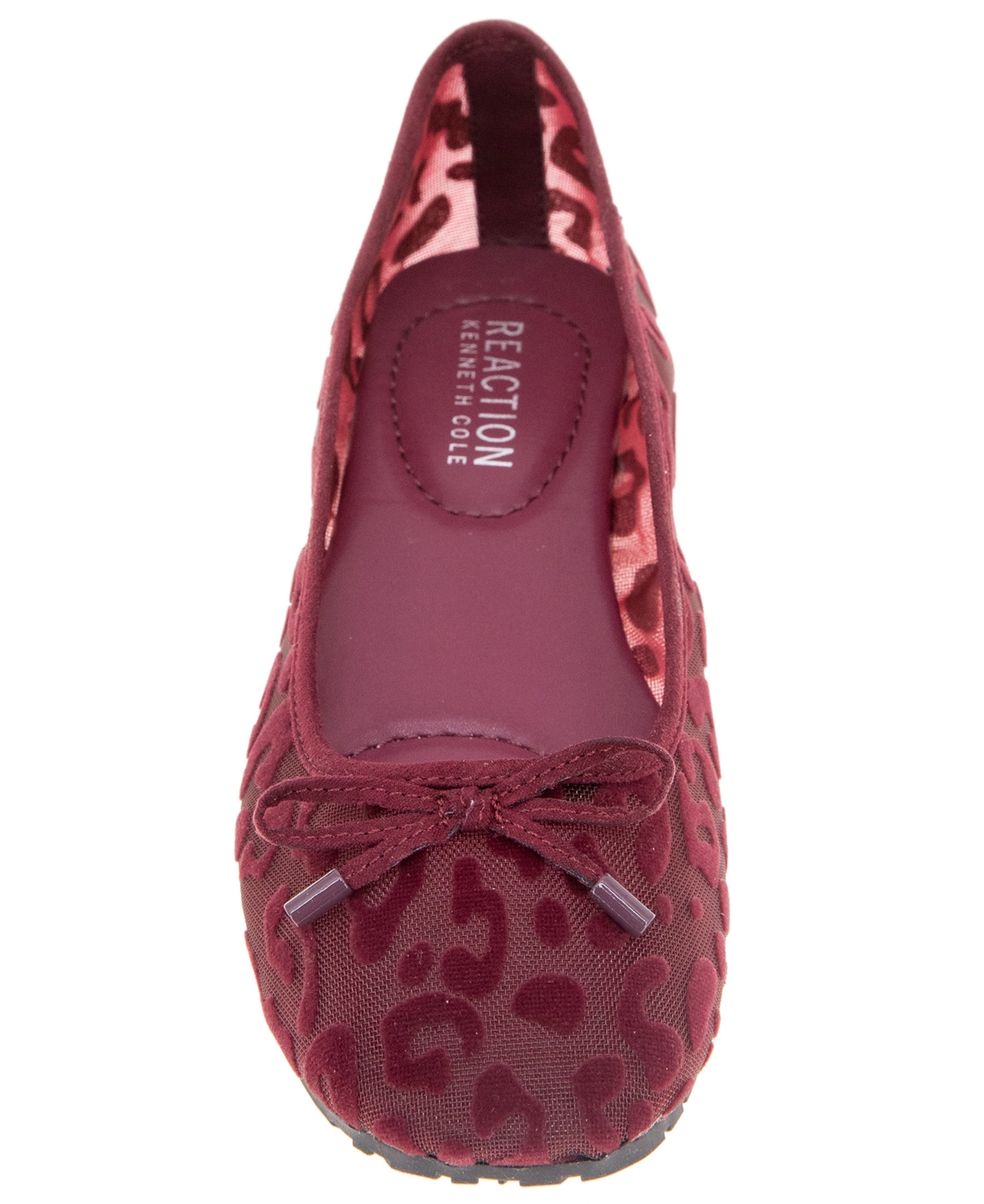 Kenneth Cole Reaction Women's Elstree Mesh Ballet Flats In Burgundy