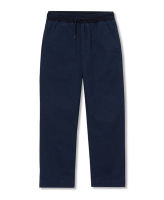 Boys Stretch Soft Rib Waist Iron Knee Pull On Pants