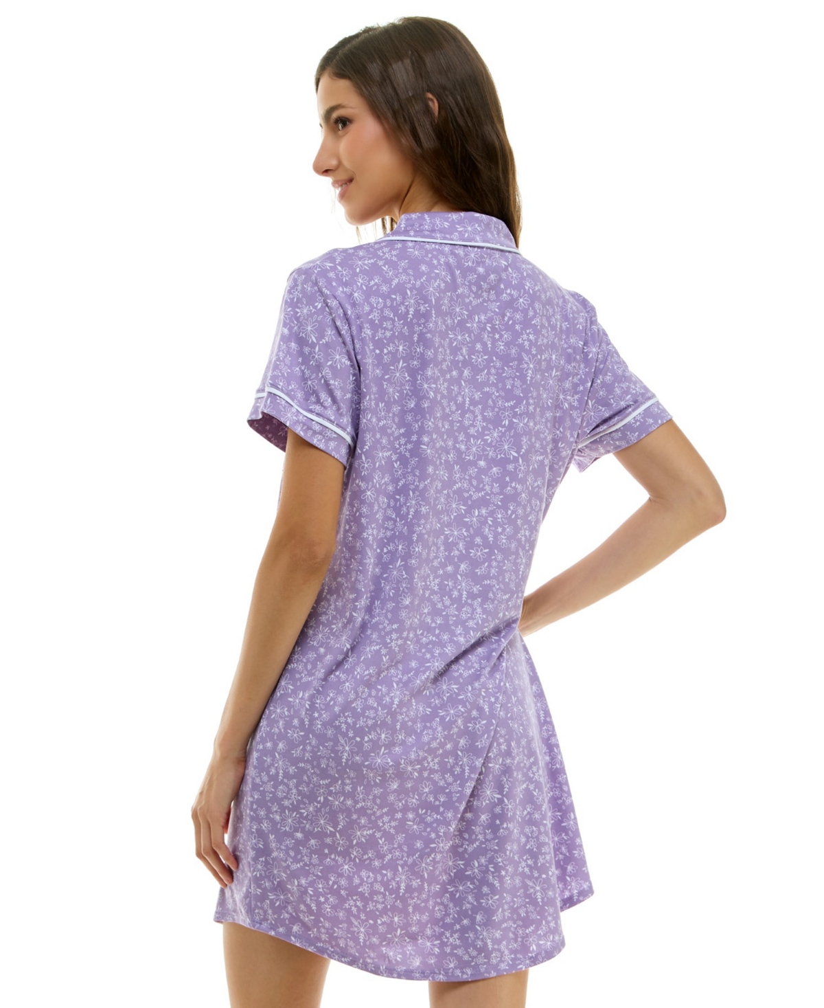 Derek Heart Women's Printed Sleepshirt In Blue