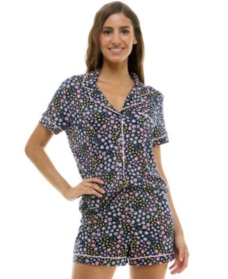 Women's Printed Top and Shorts Set