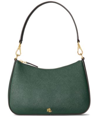 Lauren Ralph Lauren - Crosshatch Leather Medium Danni Shoulder Bag