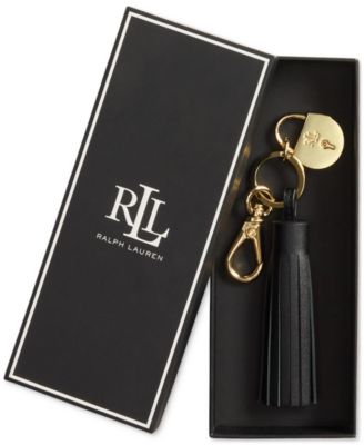 Women's Boxed Padlock and Tassel Key Fob Bag Charm