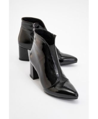 Finda Leather Block Heel Boot (Women)