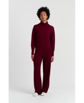 Women's Wool-Cashmere Raglan Rollneck Sweater