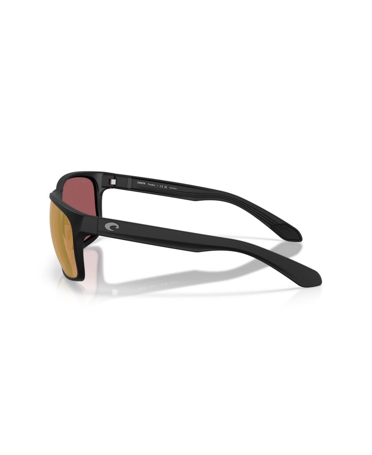 Costa Del Mar Men's Polarized Sunglasses, Trades 6s9128 In Black
