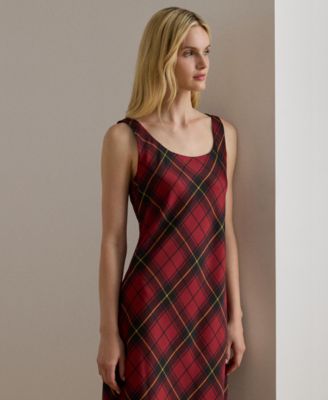 Women's Plaid Sleeveless Dress