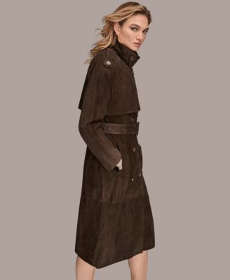 Women's Double Breasted Belted Trench Coat