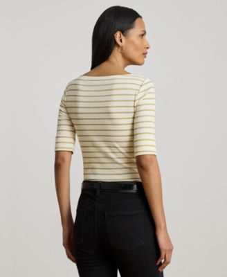 Women's Striped Boatneck T-shirt