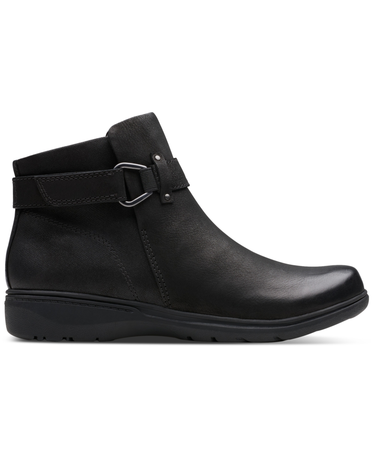 Clarks Collection Women's Carleigh Drift Wedge Booties In Black
