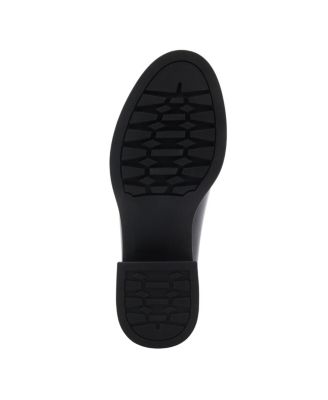 Women's Gogetter-Zeb Loafer Slip-ons with Patent and Zebra Print Upper,  Crystal Embellishment, Sculptural Block Heel, and Leather Insole