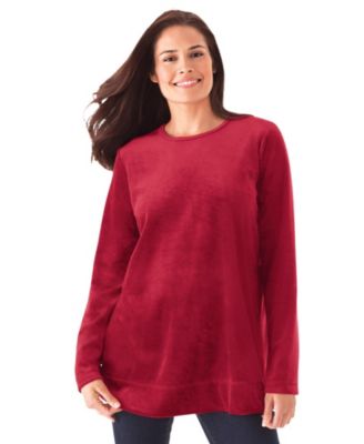 Women's Within Plush Velour Tunic Sweatshirt