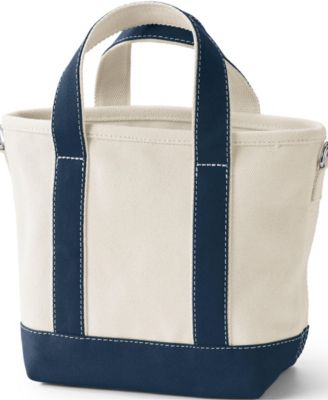 Small 3 Pocket Open Top Canvas Tote Bag