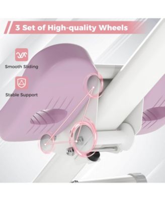 Adjustable Abdominal Trainer with Elbow Support Knee Protection and LCD Monitor