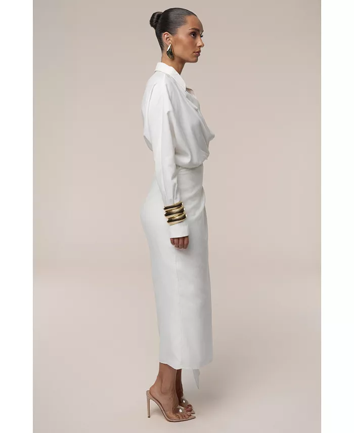 Women's Skyline Wrap Midi Dress - thumbnail 6