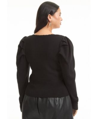 Women's June + Vie Mutton Sleeve Sweater