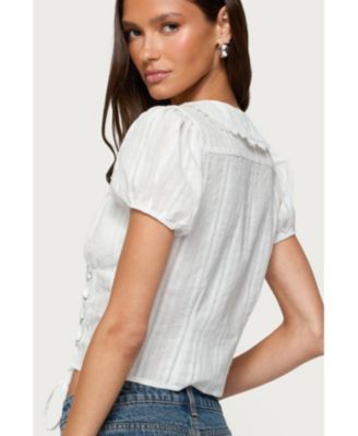 Women's Valera Cotton Tailored Button Up Shirt