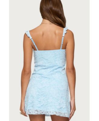 Womens Stephanie Lace Mini Dress