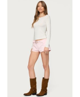 Womens Vicco Belt Detail Shorts