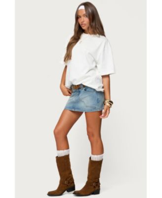 Women's Tory Western Denim Mini Skirt