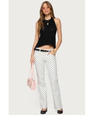 Women's Romily Polka Dot Low Rise Jeans