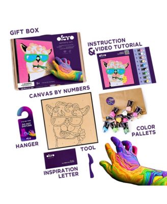 OKTO Air-Dry Clay by Numbers – 29x29 Lama (11.4 x 11.4 in)