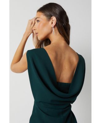 Women's Cowl Back Maxi Bridesmaid Dress
