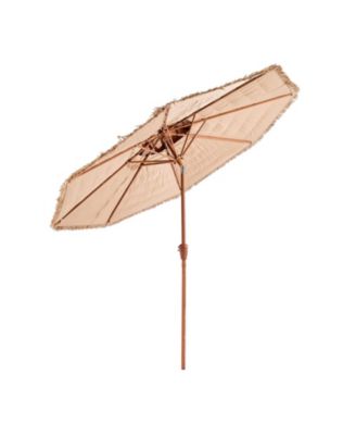 Two Tier Tiki Thatched Patio Umbrella for Pool Garden or Beach Shade