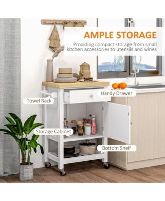 Wooden Kitchen Storage Cabinet with Doors for Pantry and Dining Room Essentials