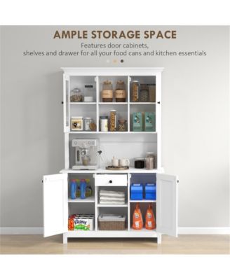 Spacious Kitchen Storage Cabinet with Doors and Shelves for Pantry Organization