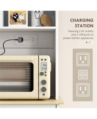 Sturdy Kitchen Storage Cabinet with Adjustable Shelves and Doors for Pantry Use