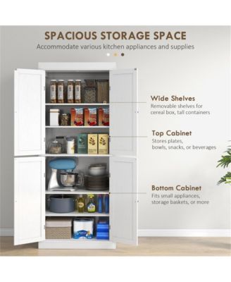 Durable Multi-Purpose Kitchen Storage Cabinet for Appliances Utensils and Pantry Items